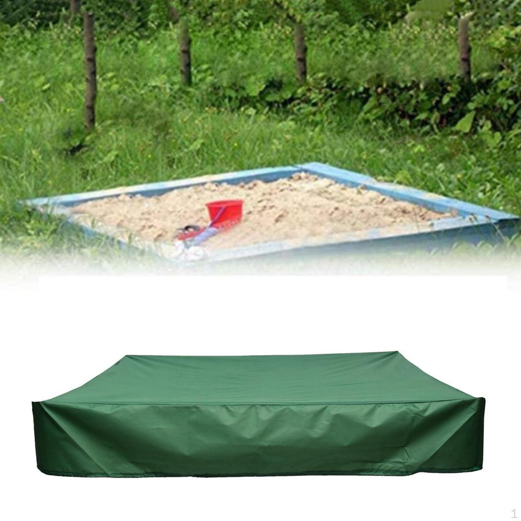 Cubierta para arenero Cuadrada Tela Oxford Impermeable para Viajes Autocaravana Muebles de Exterior