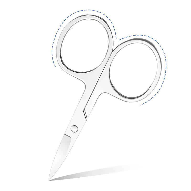 1Pcs Eyebrow Scissor Eyelash Trimmer Facial Hair Remover Stainless Steel Nail Cuticle Manicure Scissor Beauty Makeup Tool