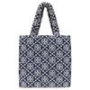 Tory Burch T Monogram Double T Logo Diamond Pattern Large Capacity Commuter Tote Bag Women Tote Navy-Blue 149296-405