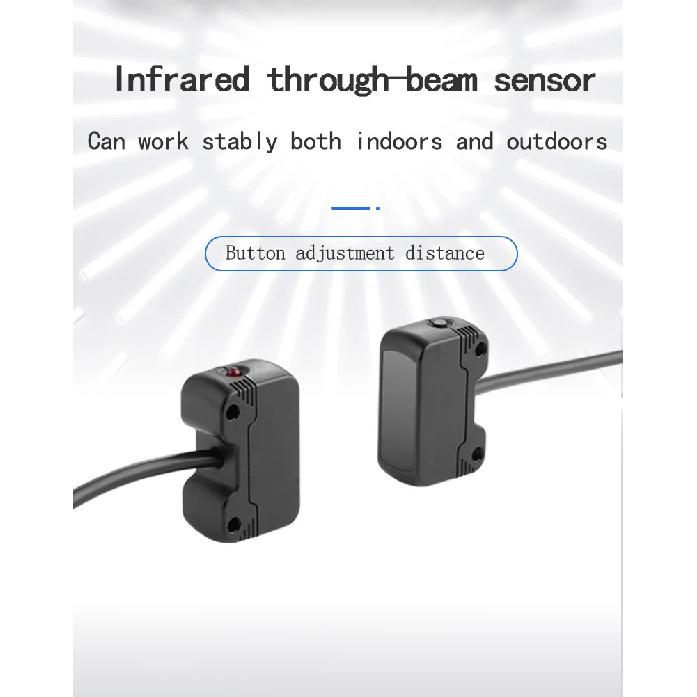 XKC-KP200A DC5-24V Photoelectric Through Beam Infrared Motion Sensor