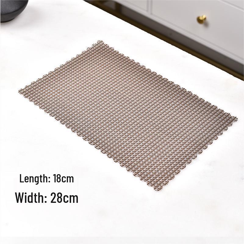 PVC Waterproof Tea Tray Mat: Scratch-Resistant and Anti-Clog with Tea Leaf Residue Filter