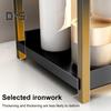 Countertop Storage Rack Double Layers Heavy Duty Metal Home Office Living Room Kitchen Bathroom Cosmetics Organizer Holder