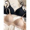 Summer Ice Silk Without Steel Ring Triangle Cup Push Up Natural-looking Cool Feeling Quick-Drying Intimates Seamless Smooth Bra