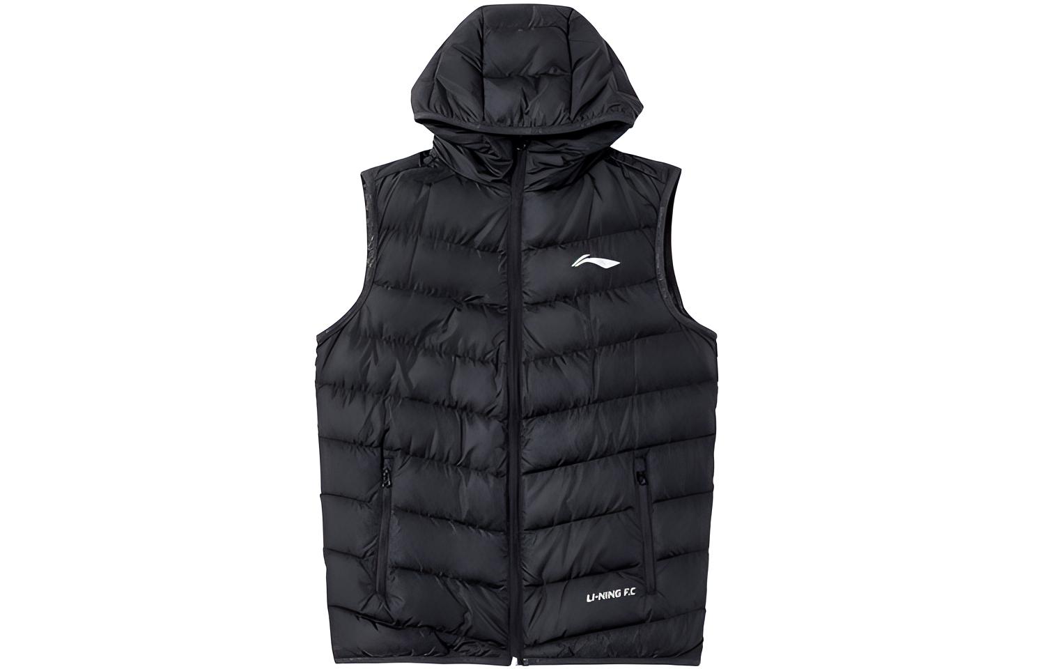Li Ning Down Vests Men s Hooded Moderate AMRR079-1 L