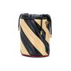 Gucci handbag GG Marmont Series Gold Label Logo Color Blocking Piping Chain Quilted Drawstring Closure Leather Bucket Bag Shoulder Crossbody Mini