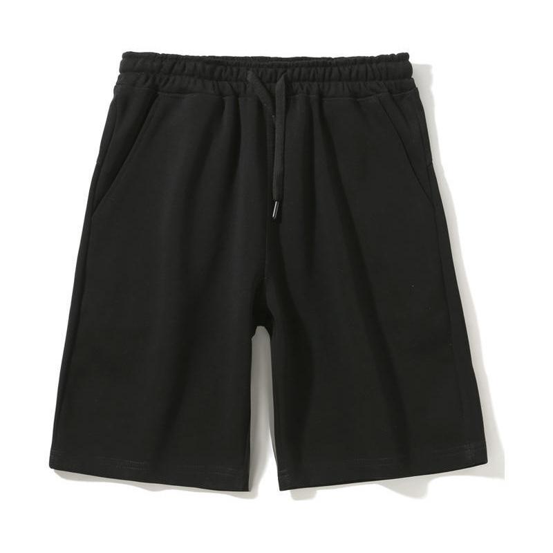 Damen Sommer Casual Einfarbig Weitbein Baumwollshorts