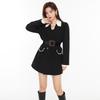 Elegant Black And White Rhinestone Buckle Belt For Women Perfect For Dresses And Coats