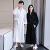 Comfortable Flannel Bathrobe: Thick Long Robe for Women & Couples In Autumn/Winter