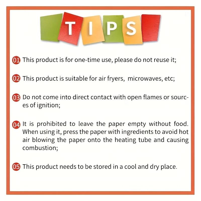 25/50/100 ks Nepřilnavá podložka do fritézy - Čtvercová podložka z papíru na pečení a pro vaření v mikrovlnné troubě - Snadno se čistí a zdravější vaření