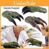 Marionetta da Mano Realistica a Forma di Dinosauro Giocattolo per Bambini Verde/marrone Interattiva ed Educativa