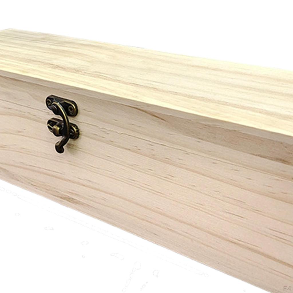 Ručně vyrobená dřevěná krabička s odklápěcím víkem pro domácí dekoraci