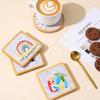 Heat-resistant Cup Mat Fruit/Animals Mosaic Coasters Handmade DIY Bamboo Mica Pad Creation Handicraft