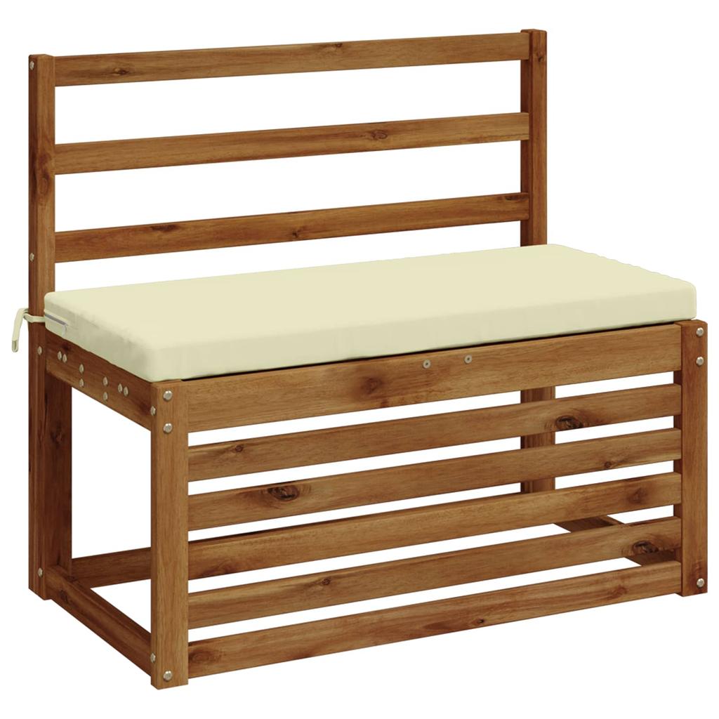 2 Piece Bench Cushions SOEST 2 Pcs. 100percent Polyester Cream