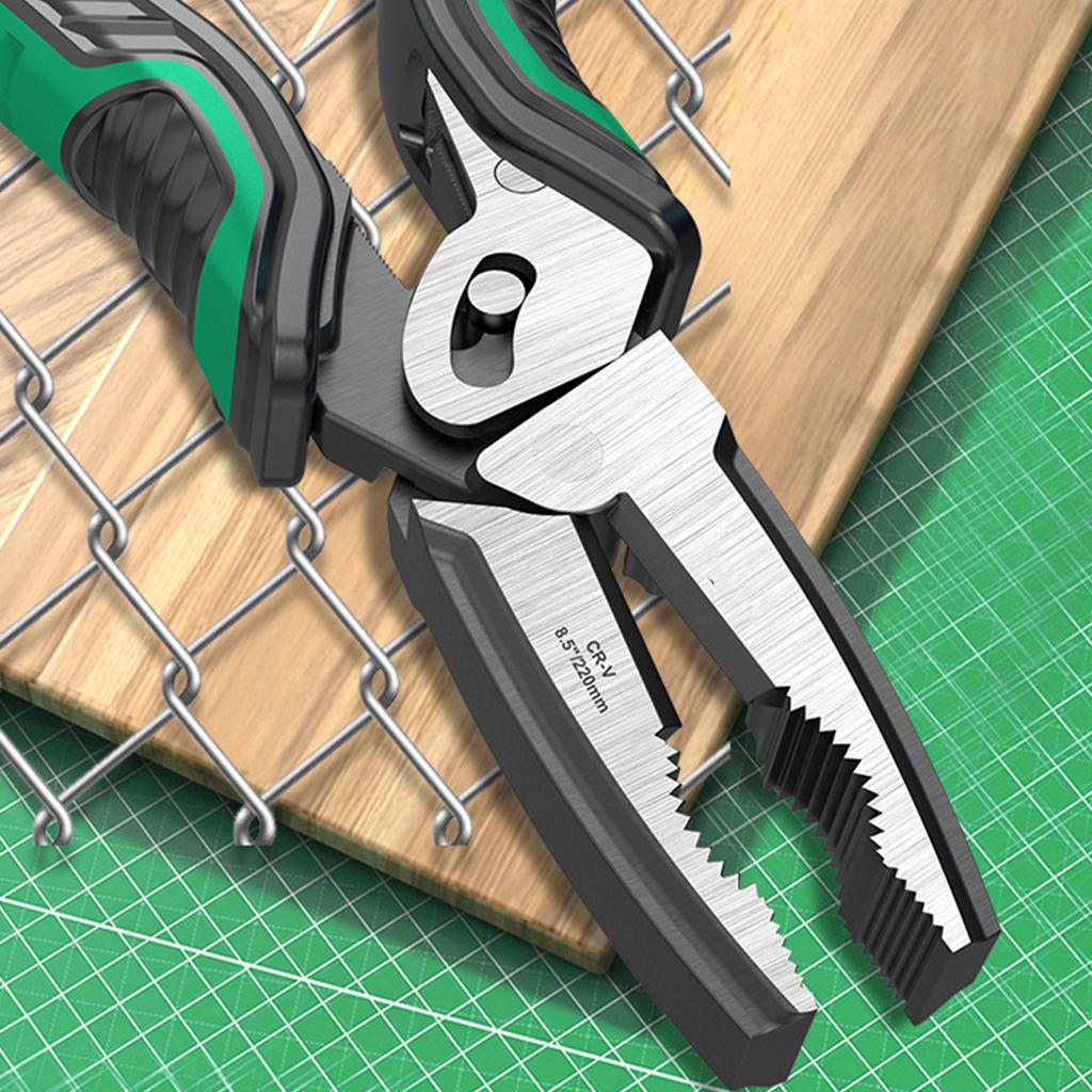 Exzentrische Drahtschneiderzange 8,5 Zoll Hochfester Stahl Kabelschneider für Elektriker Klemmwerkzeug und Heimwerker