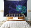 Lunarable Forest Tapestry Queen Size, Autumn Fall Forest Scene with Vibrant Colors and Pale Leaves Tranquil Peace Nature, Wall