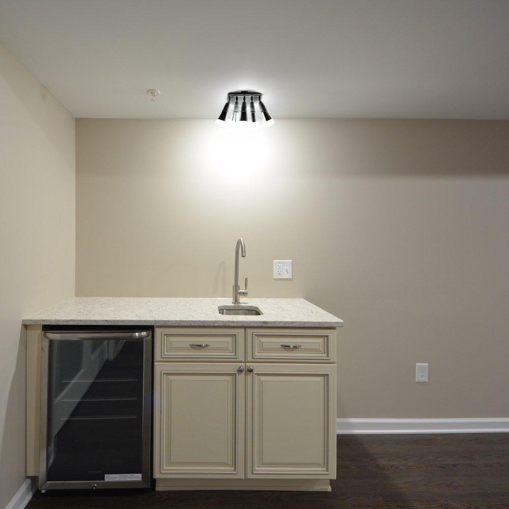 DiCUNO LED Bulb E26 Base Adapter, 5-Way Socket, E26 to E26, Adjustable Beam Angle, E26 Extension Socket