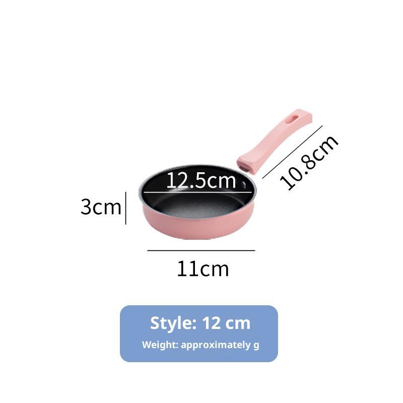 1Pcs Portable Omelette Pan Mini Nonstick Cast Iron Skillet With Handle For Induction And Gas Cooktops Children'S Breakfast Pot
