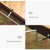 Stainless Steel Trash Bag Holder Portable Metal Support Stand Hanging Trash Bag Holder Rust Resistance for Indoor Outdoor