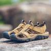 Fashion Genuine Leather Men Sandals 2024 New Summer Men's Outdoor Casual Sandals Slippers Fashion Plus Size Men Walking Shoes Sneakers