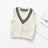 Children's V-neck Boys' Knitted Vest Top Pullover Bottoming Shirt