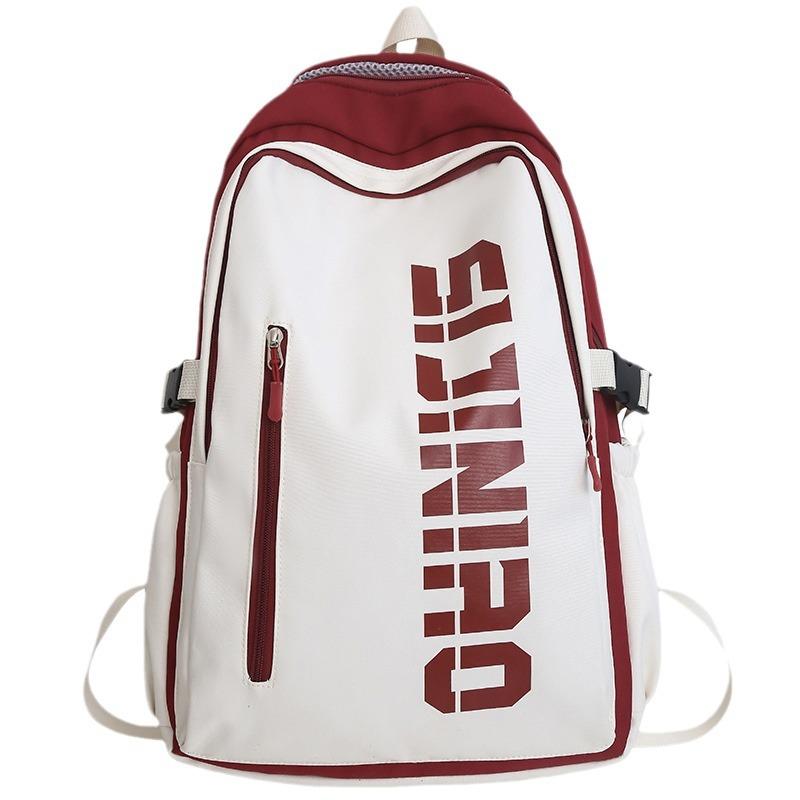Primary School Girls Large Capacity Burgundy Junior High School Students High School Students College Students Backpack