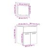 2 Piece Bathroom Furniture Set Concrete Grey Particleboard