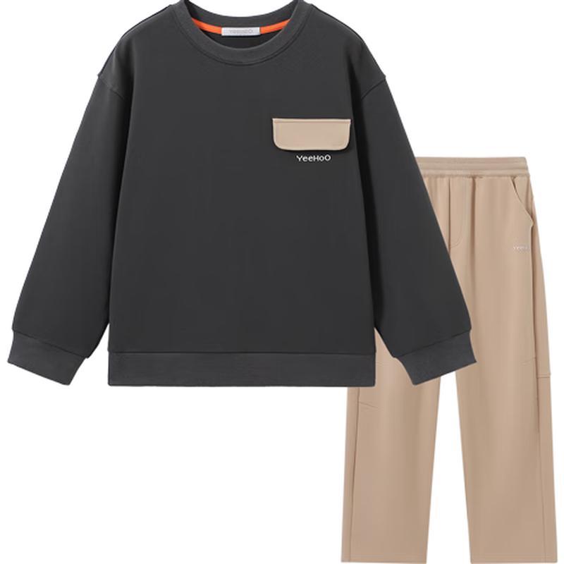 

YEEHOO Boys Casual Sweatshirt & Pants Set 140