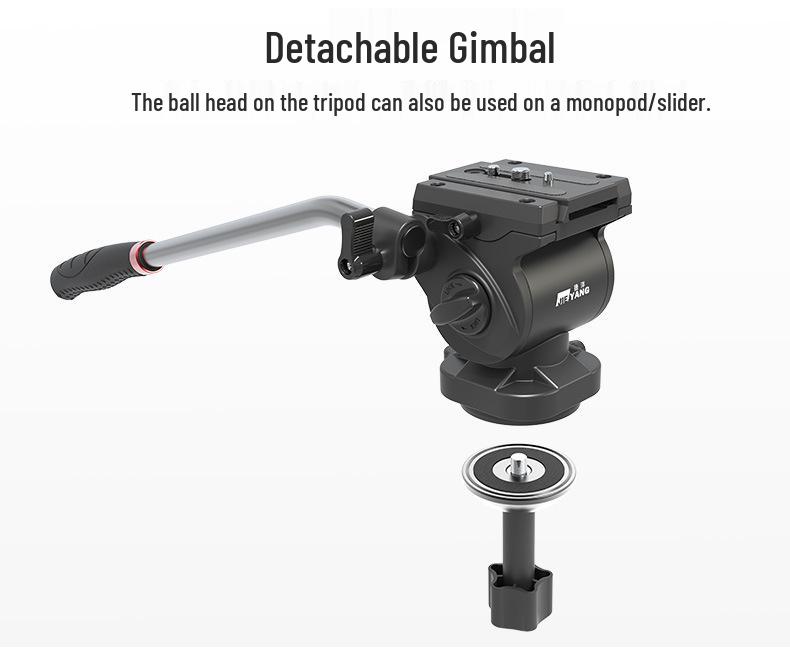 Jieyang JY0608A/B DSLR Camera Tripod & Universal Stabilizer with Hydraulic Head for Professional Photography and Videography.