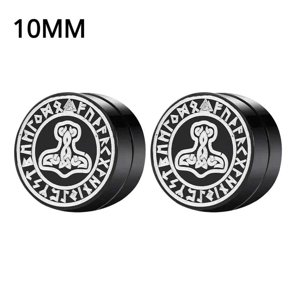 1Pairs Crystal Strong Magnetic Ear Stud Clip Earrings for Men and Women Punk Round Zircon Magnet Earrings Non Piercing Jewelry