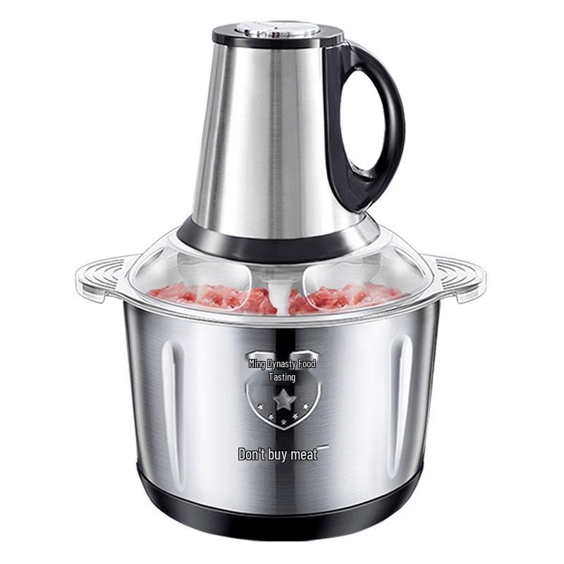 ZISIZ 5L Electric Stainless Steel Food Processor & Meat Grinder