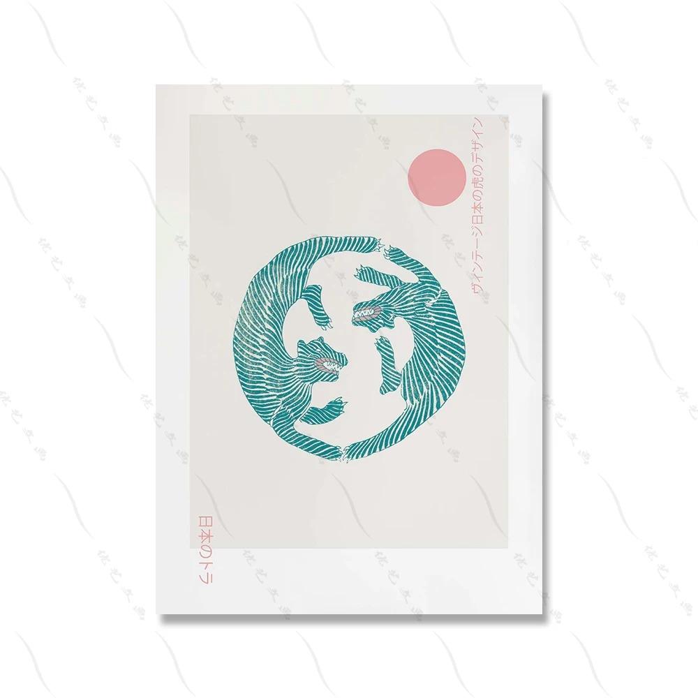 Japanese Yayoi Artist Ohara Koson Hokusai Geisha Minimalist Wall Art Canvas Painting Posters for Living Room Modern Home Decor