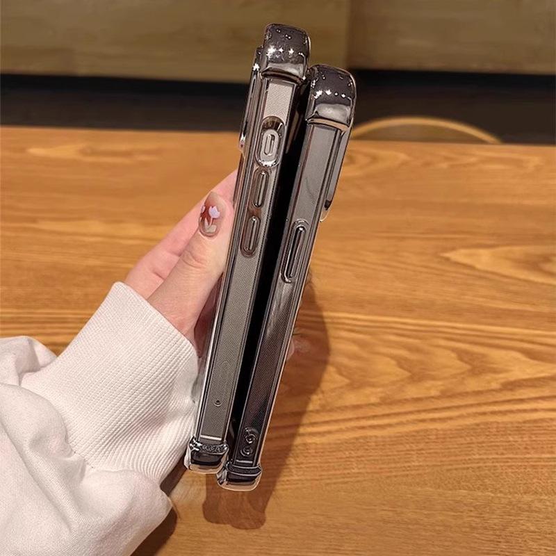 Applicable to Samsung S26Ultra good luck mobile phone case A37 painted electroplating A57 downwind and smooth water four corners anti-drop soft cover
