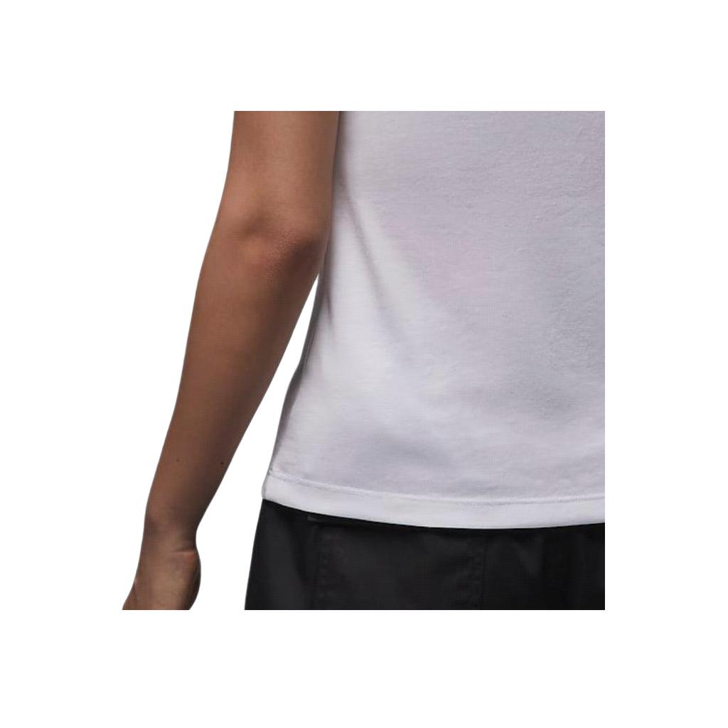Jordan Slim Fit Printed Comfortable Short Sleeve T-Shirt Women Tops White FN5724-101