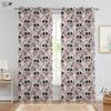 Halloween Christmas Skull Rose Drapes Retro Hippie Horror Tricky Secret Room Bar Bedchamber Holiday Decorationative Drapes
