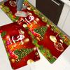VIKAMA Christmas Kitchen Decorative Floor Mat Living Room Bedroom Bathroom Balcony Easy Care Doormat Christmas Decorations