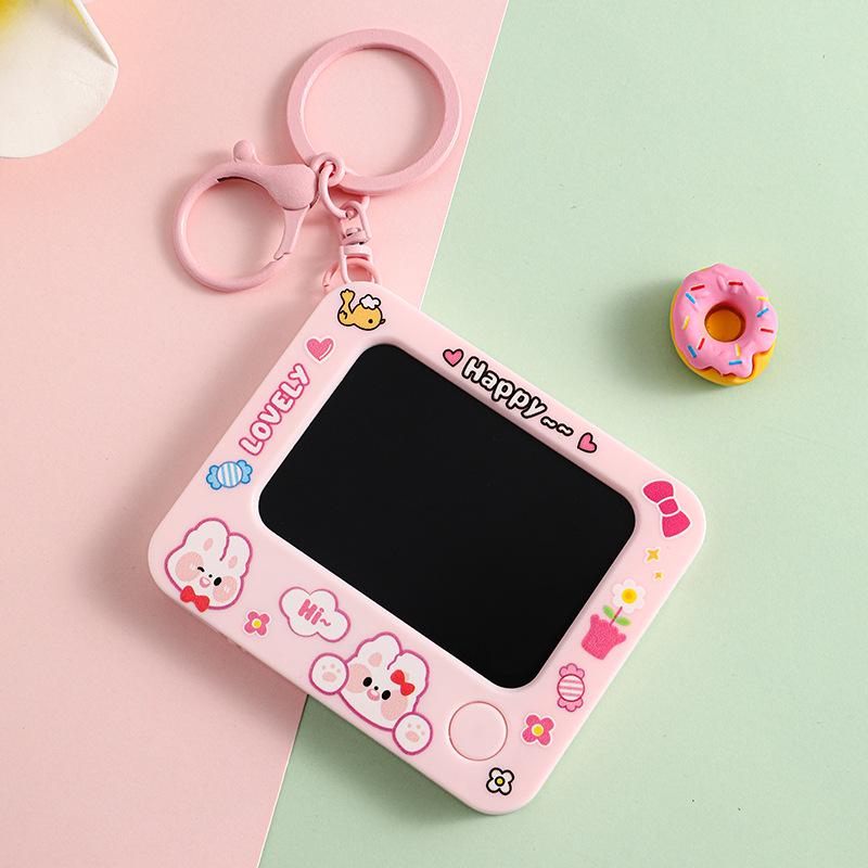 Mini Cartoon Doodle Board Keychain: Cute Pendant Doll for Couples, Decompression Toy, Small Gift