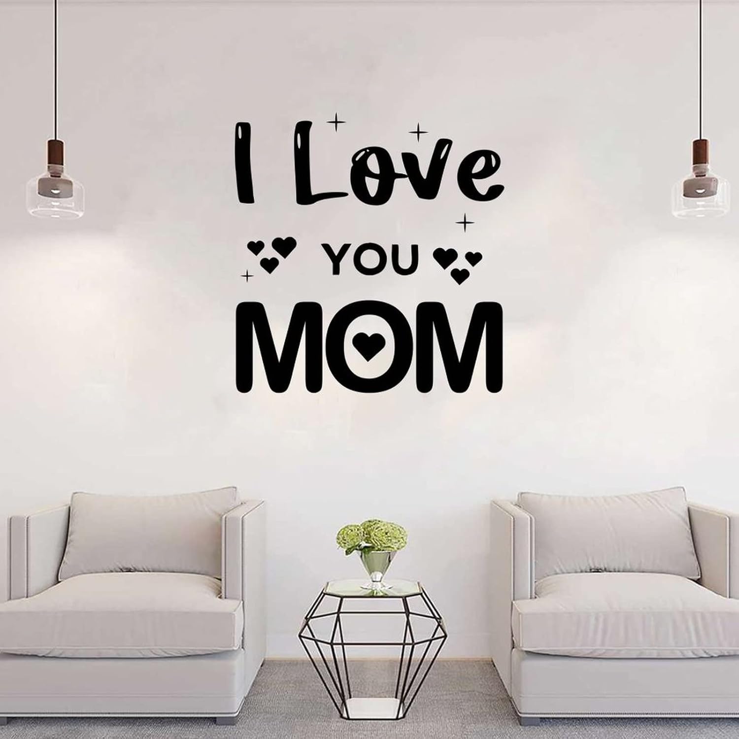 

Наклейка для декора спальни С Днем матери Я люблю тебя, мама Наклейка на стену Виниловая наклейка Домашний настенный декор Съемные наклейки на стену Наклейка с цитатой для гостиной
