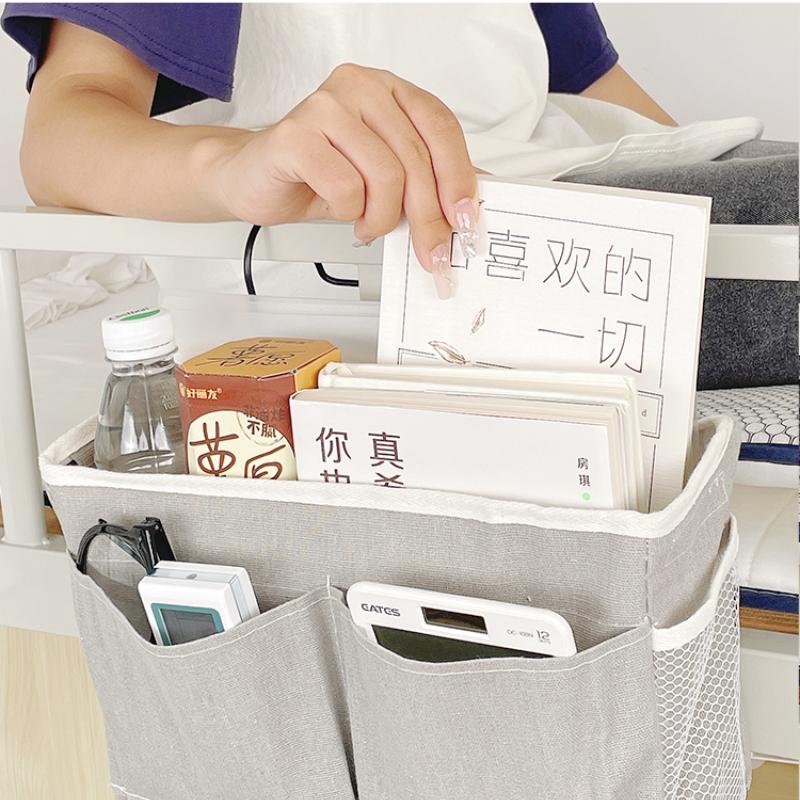 Hanging Basket Dormitory Bedside Storage Rack Large Capacity Bedroom Bed Beside Multipurpose Storage Bags Home Hangings Bag