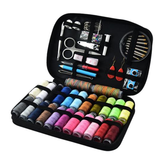 97Pcs/Set Portable Sewing Kit with Case Colorful Thread Needle Tailor Scissors Tape