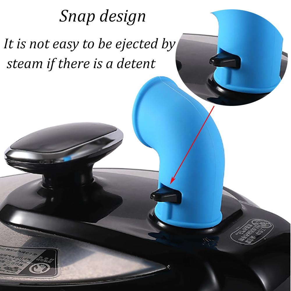 1Pcs Silicone Instant Pot Pressure Cooker Exhaust Pipe Exhaust Hole Multi Color 4x5x7.3cm