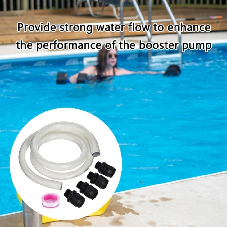 Light Weight Flexible Pool Filter Pump Hose with 4 Quick Connector Pool Pump Replacement Hose Easy to Installation