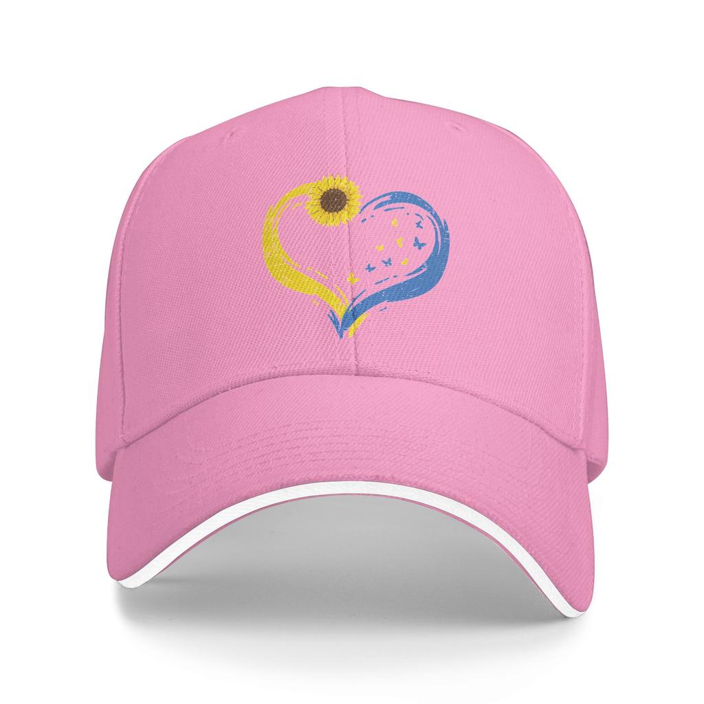 Unisex Ukraine Heart Sunflower Butterfly Ukrainian Outdoor Hat Trucker Cap New Baseball Cap Sports Hats