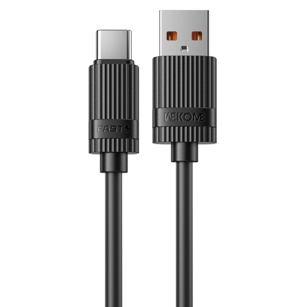 

WEKOME WDC-52a Кабель USB Type-C 66 Вт 480 Мбіт/с Еластичний Рідкий Силікон Кабель для Швидкої Зарядки та Передачі Даних Black