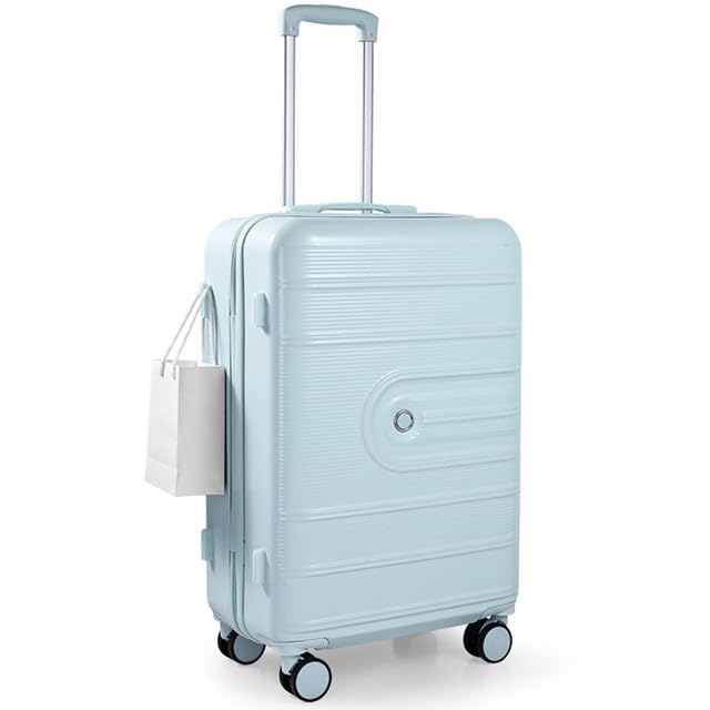 

Travel suitcase for business going stylish carry 360 degree silent side cup business going popular colors [BagRyo] women, trips, out, cute, case, синій