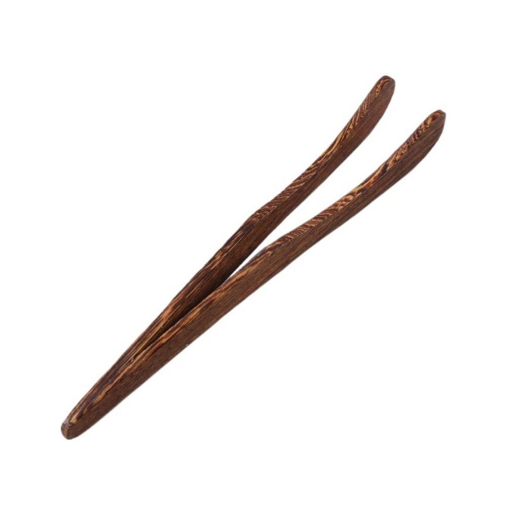 1PC Wood for Fruit Cake Candy Non-slip Reusable Bamboo Food Clip Bread Tongs Tea Clip Salad Tongs