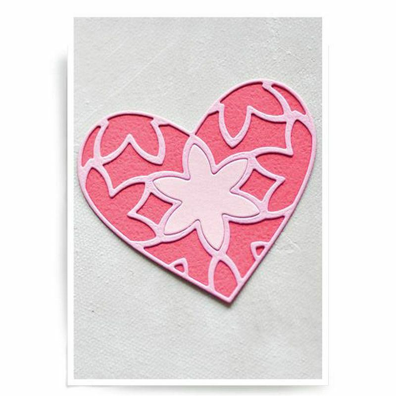 Flower Petal Heart Cutting Dies Metal Stencil DIY Scrapbooking Album Paper Card Embossing Craft Die Cut Frame