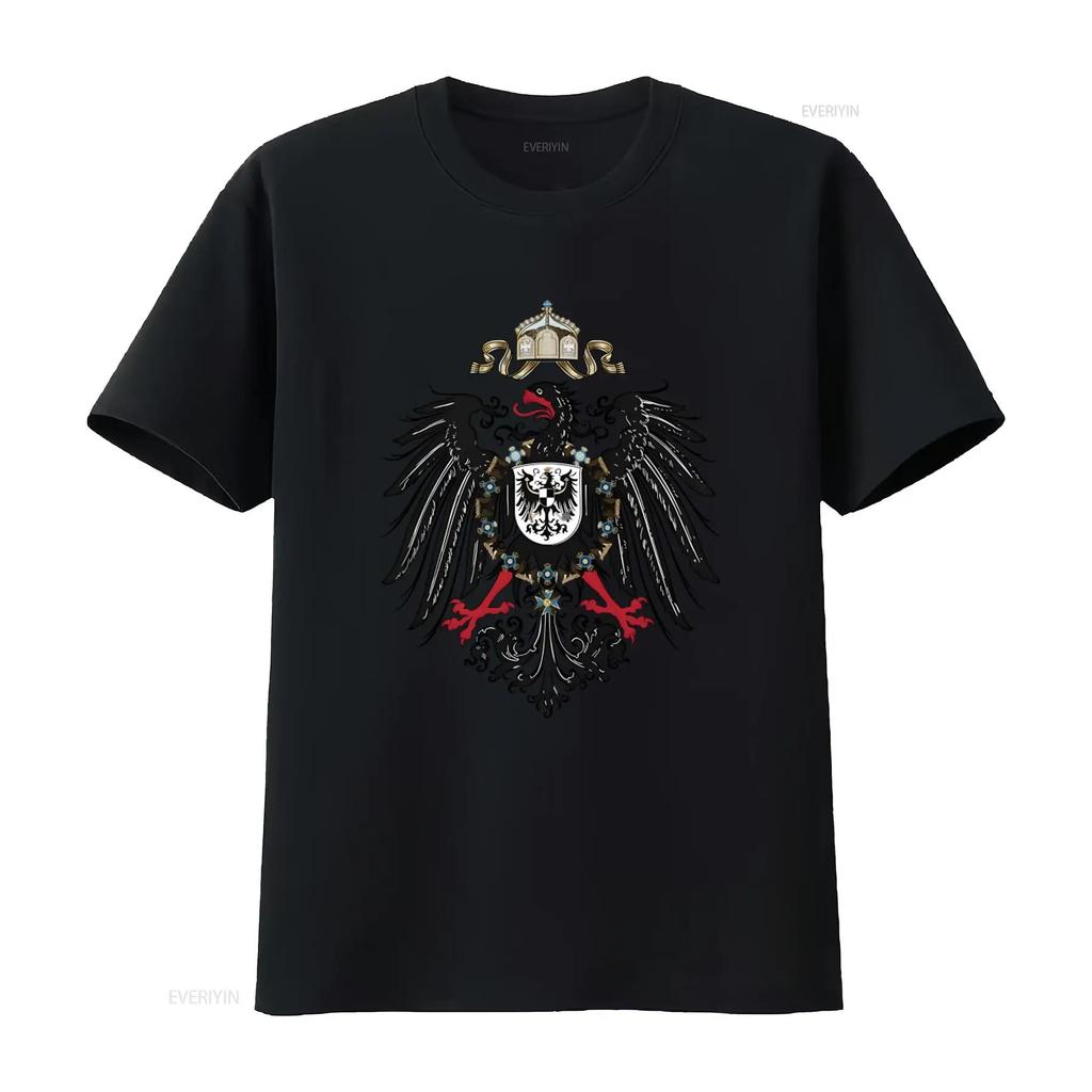 Preußischer Adler T-Shirt Deutschland Souveränitätszeichen Druck Einzigartiges Design für Männer und Frauen vintage Gewaschen Vielseitig Stilvoll Lässig