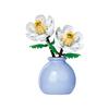 DIY MOC Flowers Bouquet Rose Sunflower Succulents Bonsai Vase Gardens Romantic Building Blocks Model Bricks Kids Sets Kits Toys