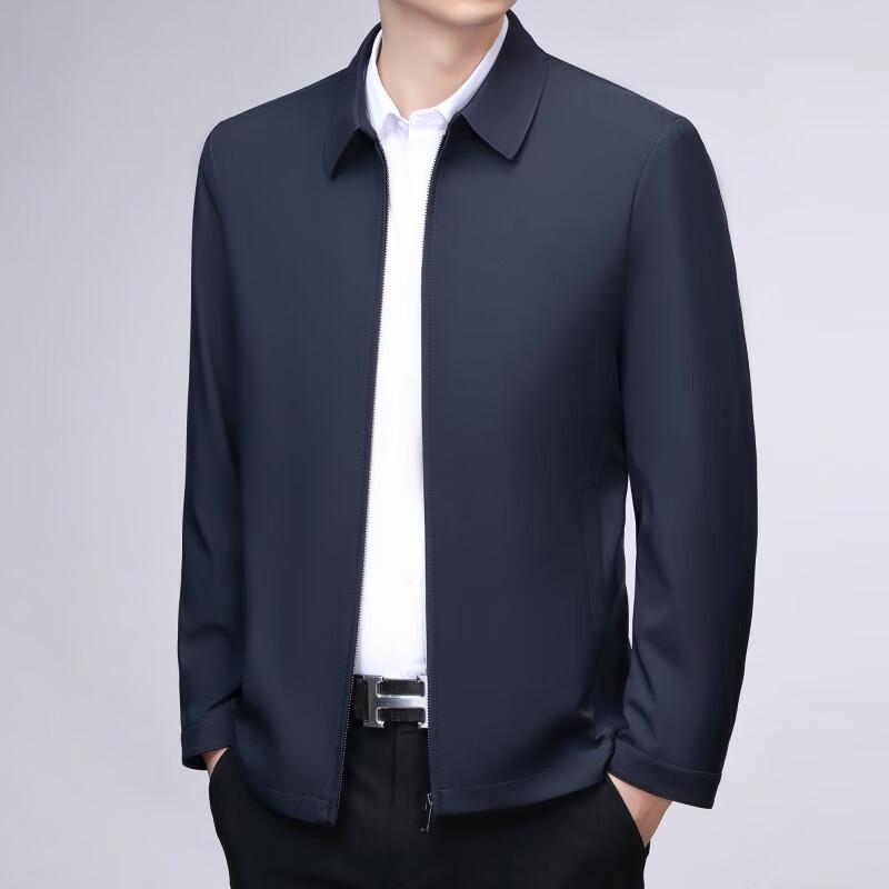 ROMON Men's Business Casual Lapel Jacket LMNX2599