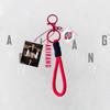 7 Stück BTS ARIRANG Thema Schlüsselanhänger, Bangtan Boys Foto Anhänger mit roter geflochtener Schnur, Kpop ARMY Fans Taschenzubehör, Kpop Idol Taschenanhänger für ARMY Fans